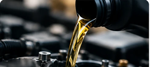 Conceptual visual of lubricating oil