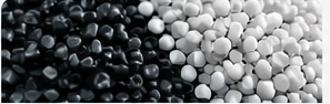 Conceptual image of polymer pellets