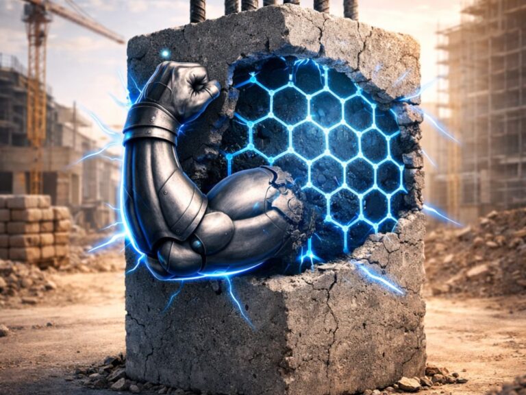 Aumento da resistência estrutural do concreto com adição de grafeno