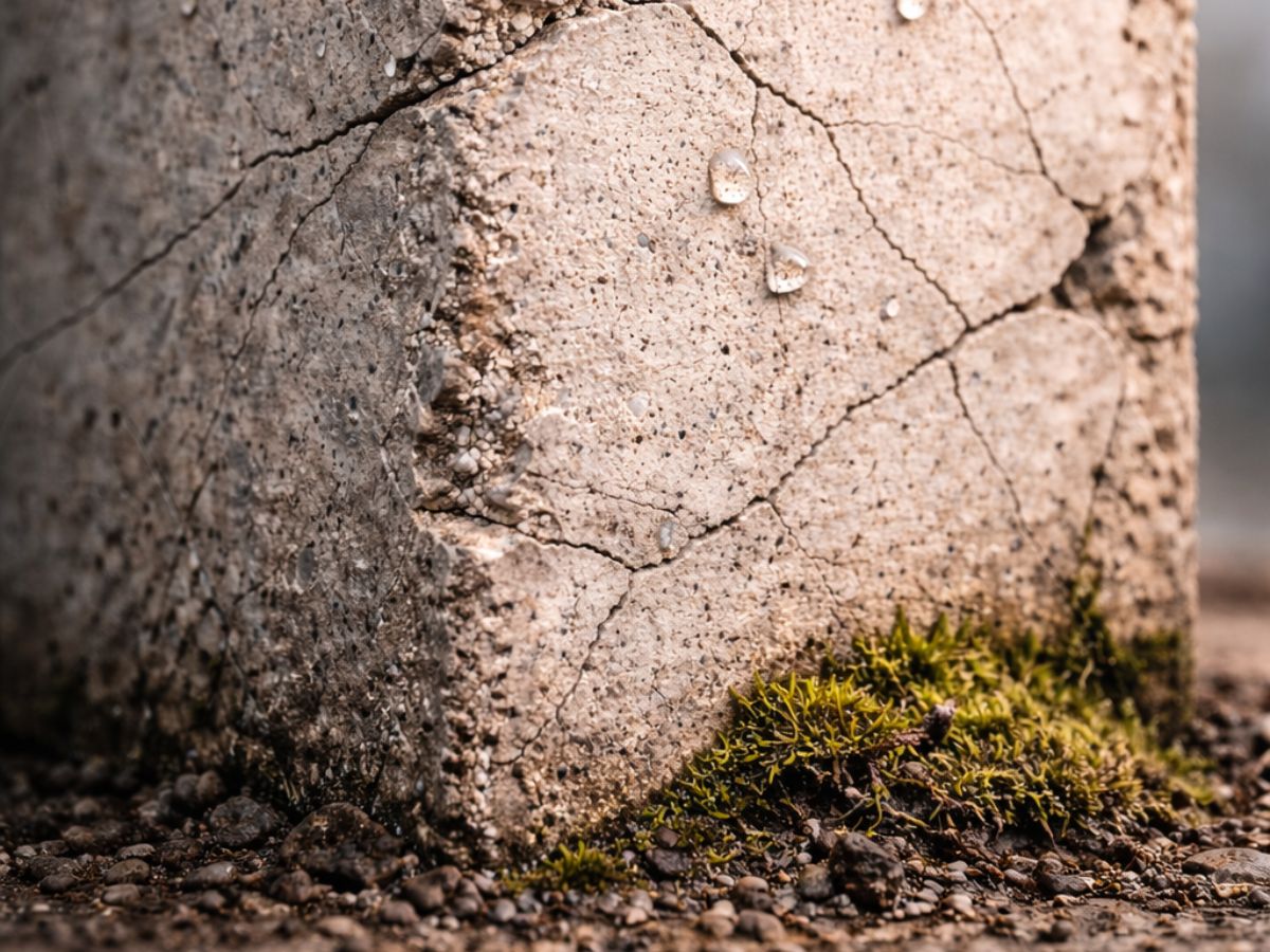Microfissuras na matriz cimentícia do concreto